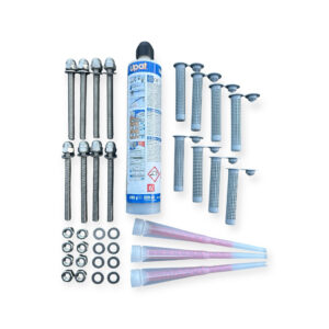 Montageset für Ankerplatten – Komplettset für 2 Montageplatten